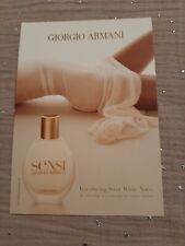 Carte Parfumée - Perfume Card . G. Armani - Sensi