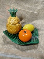 SALIÈRE POIVRIÈRE MOUTARDIER DES ANNÉES 70 STYLE  VALLAURIS 