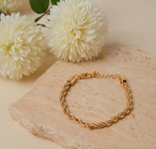 Bracelet chaîne torsadée - bracelet,