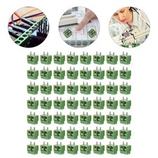  Blocs de borne à vis à montage de montage PCB 80pcs 2 broches 5,08 mm