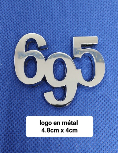 Logo 695 chrome autocollant - 695,