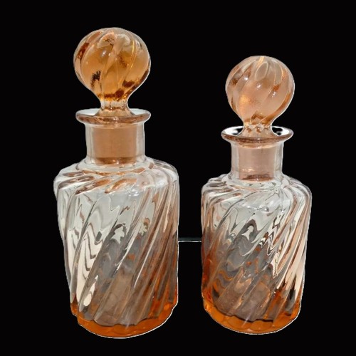 Paire flacons vieux - vieux, rose