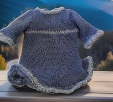 Robe En Laine Bleue Pour