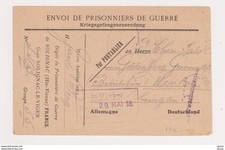 Carte en franchise militaire - Prisonniers de guerre - Gare de Solignac Le Vigen