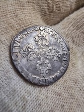 1/2 Franc Type De Villeneuve 1602 Sans Lys Henri IV