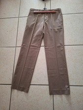 Pantalon pinces marron - pantalon, /
