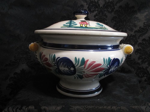 Soupière ancienne faïence - soupière, en
