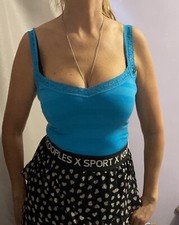 Top noisette bustier dentelle