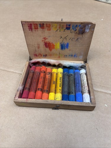 Antique mengs pastels set wood - mengs,