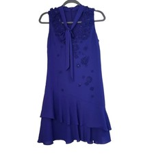 Purple Floral Applique Mini