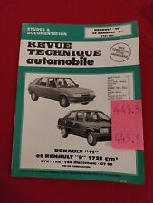 REVUE TECHNIQUE RENAULT 11 9 1.7 Gt 90 GTX TXE TXE ELECTRONIC 1721 cm3 Rta