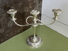 Chandelier 3 feux en métal argenté bougeoir design torsadé 30 cm moderne