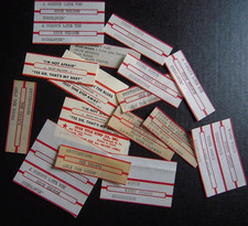 LOT Étiquettes /Strips