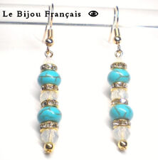 Boucles d'Oreille Turquoise &