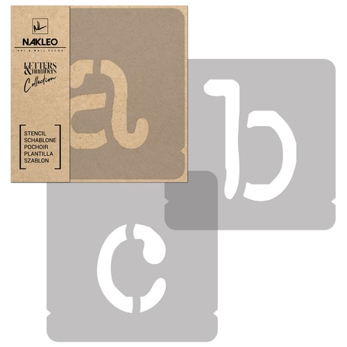 Pochoirs lettres chiffres - lettres, /