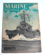 REVUE MARINE NATIONALE  N°15  JANVIER 1946  COUV. ROGER CHAPELET    32x26 cm