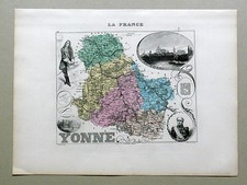 YONNE carte géographique