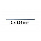 Tige acier 124 mm pour - tige,