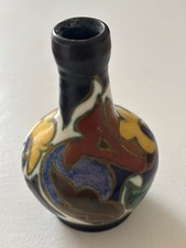 Vase céramique gouda Hollande Signé Numéroté Art Déco Parfait état