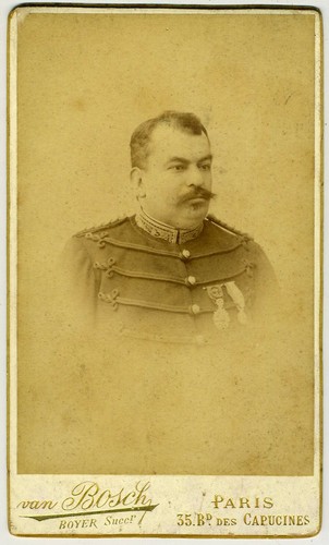 Cdv circa 1880 militaire avec - cdv,