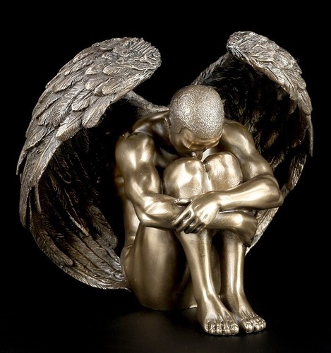 Mâle ange statue - ange,