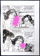 Stelio FENZO planche originale érotique pour Elvifrance ami de Hugo PRATT