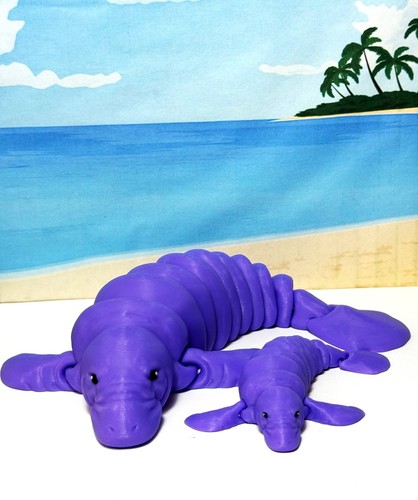 2pcs printed manatee - 2pcs,