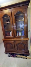 Bibliothèque vitrée bois
