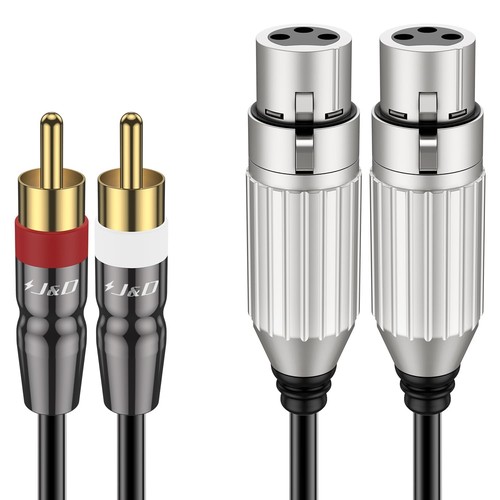 Rca mâle vers xlr femelle - rca, 2