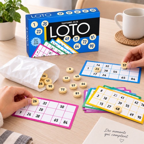 Jeu loto traditionnel - jeu, de
