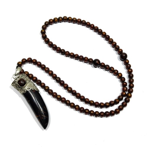Collier pendentif corail - pendentif,