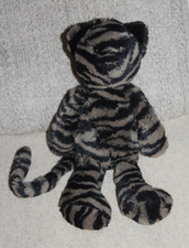 Doudou peluche JELLYCAT grand CHAT TIGRE NOIR 35 CM  / ETAT NEUF