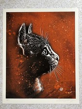 C215 [Christian Guémy] Felix (Orange) Numérotée & Signée