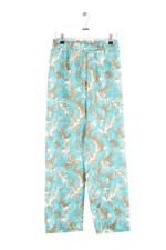 Pantalon en soie bleu Momoni M