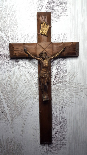 Grand crucifix croix bois - grand,