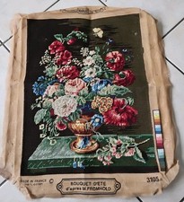 canevas fini Bouquet D'été 47x37cm