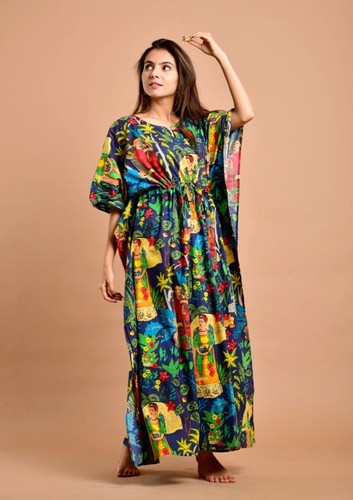 Robe maxi caftan - , indienne