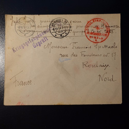 Lettre prisonnier guerre - lettre, de