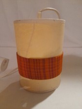 Lustre abat jour ancien style "papier" vintage année 70 ht 20 cms fonctionnel