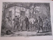 Gravure 1871 - Le pied de