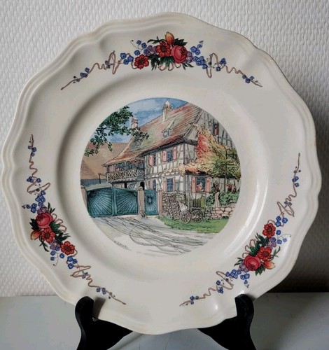 Assiette sarreguemines - assiette, sarreguemines/