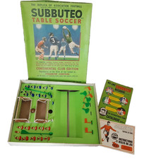 SUBBUTEO TABLE SOCCER JEU FOOTBALL CONTINENTAL CLUB EDITION INCOMPLET