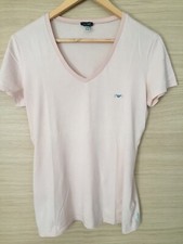 Tee shirt Armani jeans rose pâle taille M