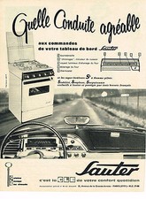 PUBLICITE ADVERTISING  1962   SAUTER   cuisinière gazinière