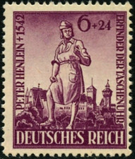 Old Stampe/ Ancien Timbre Deutsches Reich  1942 P. Henlein Poche Montre 1v Neuf*