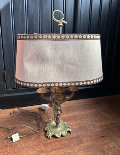 Lampe chevet laiton doré 3 - lampe,