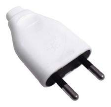 LOT 2 PRISE FICHE MÂLE 2P 6A BLANC SECURITE ENFANTS NEUF