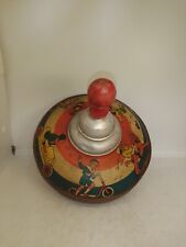 ANCIEN JOUET TOUPIE DECOR ENFANTS SPORT ANNEE 40/50