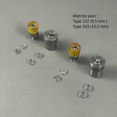 Pose bouton pression type - , 222