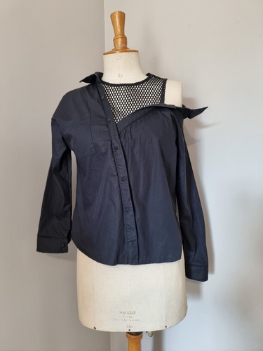 Ivivi chemise noire trompe l - :,